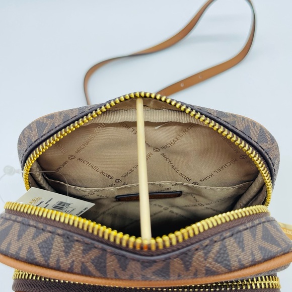 Michael Kors Medium NS Chain Xbody Bag Brown - Picture 10 of 11